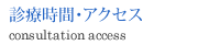 診療時間・アクセス